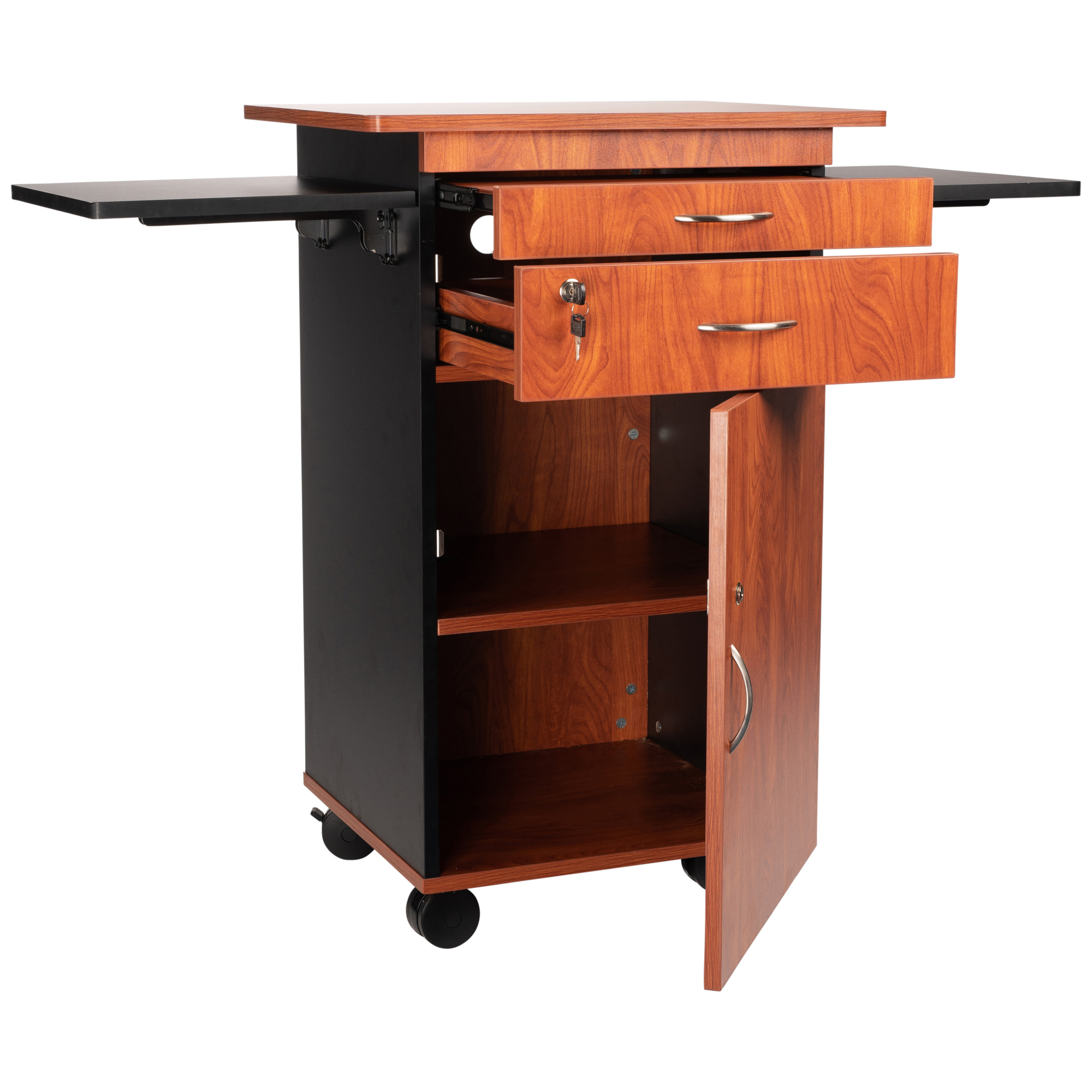 National Public Seating, Multimedia Cart, Width 25 in, Height 38 in, Depth 19 in, Model# MMC
